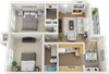 The Dakota 3D floorplan